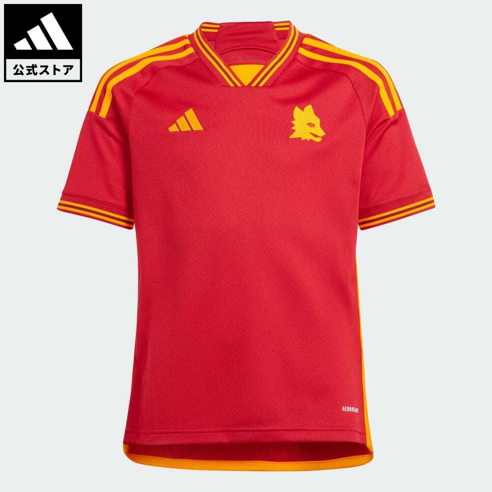 楽天adidas Online Shop 楽天市場店【公式】アディダス adidas 返品可 サッカー ASローマ 23/24 キッズ ホームユニフォーム キッズ／子供用 ウェア・服 トップス ユニフォーム 赤 レッド IK7160 p0517