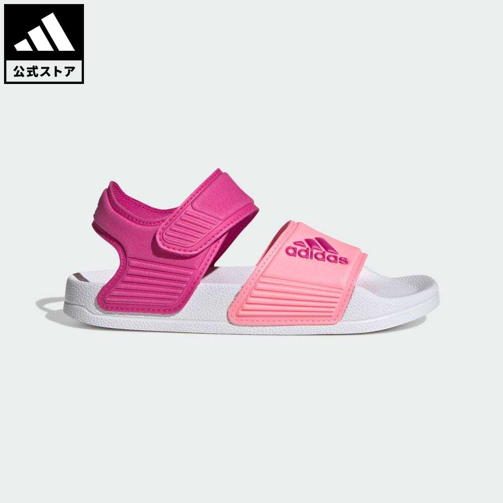 【20%OFFクーポン対象 11/16 10:00〜11/21 23:59】【公式】アディダス adidas 返品可 アディレッタ サンダル / Adilette Sandals スポーツウェア キッズ／子供用 シューズ・靴 サンダル スポーツサンダル ピンク H06445のサムネイル
