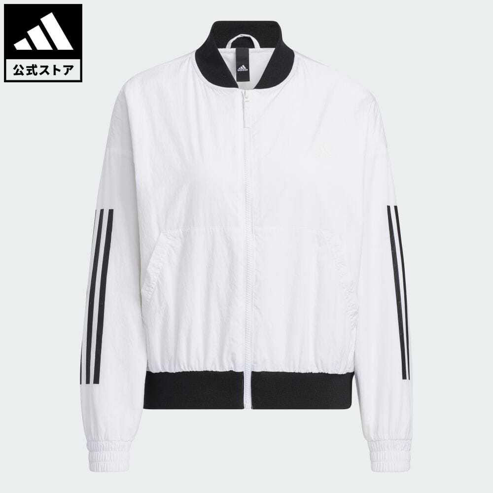 【公式】アディダス adidas 返品可 マストハブ ウーブン ボンバージャケット スポーツウェア レディース ウェア・服 アウター ジャケット 白 ホワイト HM7075 es23fwのサムネイル