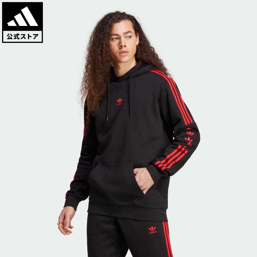 【公式】アディダス adidas 返品可 OHH- FLEECE オリジナルス メンズ ウェア・服 トップス パーカー フーディー スウェット トレーナー 黒 ブラック IB1370 トレーナー