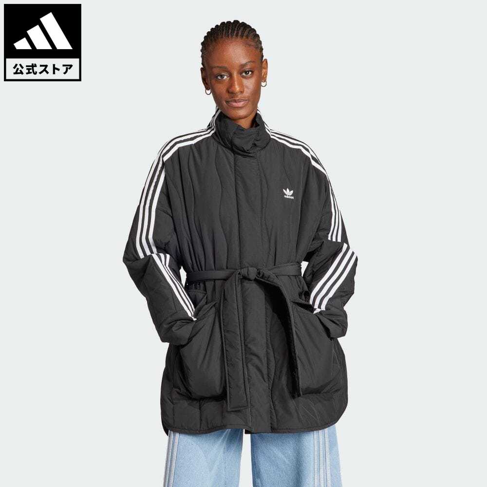 【公式】アディダス adidas 返品可 Adilenium オーバーサイズ軽量ジャケット オリジナルス レディース ウェア・服 アウター ジャケット 黒 ブラック IV9319のサムネイル