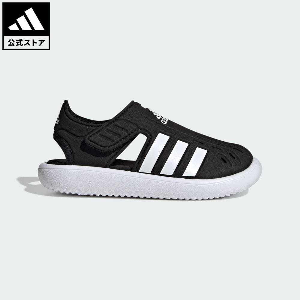 【公式】アディダス adidas 返品可 サマー クローズドトゥ ウォーターサンダル / Summer Closed Toe Water Sandals スポーツウェア キッズ／子供用 シューズ 靴 サンダル スポーツサンダル 黒 ブラック GW0384 p0517