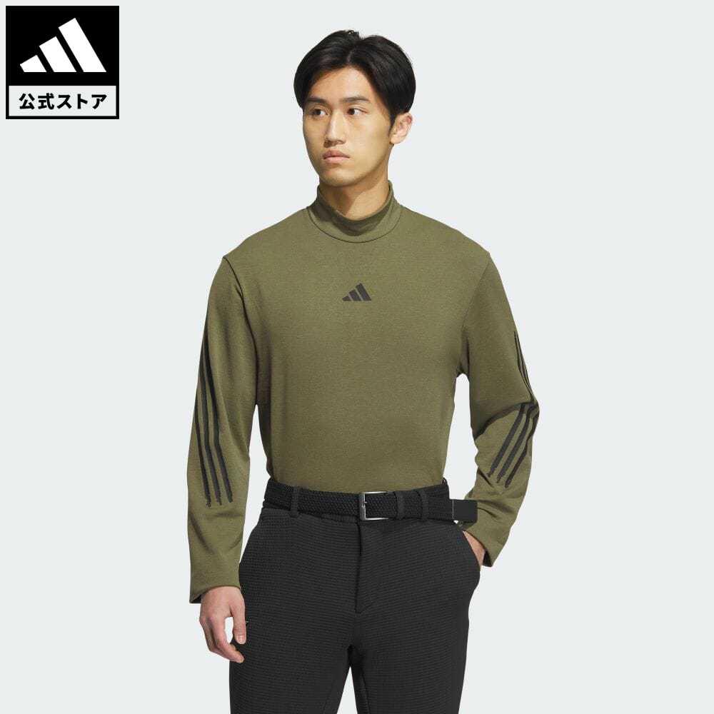 【公式】アディダス adidas 返品可 ゴルフ COLD. RDY モックネック 長袖シャツ メンズ ウェア 服 トップス ポロシャツ 緑 グリーン IT6872 iwagu