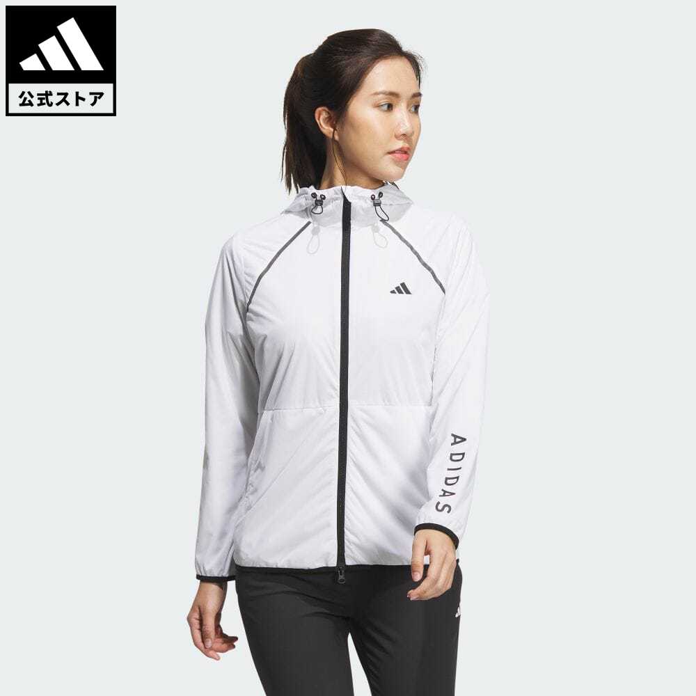 【公式】アディダス adidas 返品可 ゴルフ WIND.RDY 防風 撥水 ストレッチジャケット レディース ウェア・服 アウター ジャケット 白 ホワイト HY0847