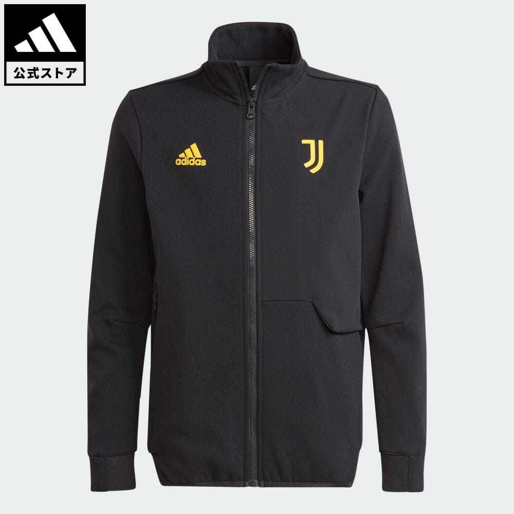 【公式】アディダス adidas 返品可 サッカー ユベントス アンセム ジャケット キッズ キッズ／子供用 ウェア 服 トップス ジャージ 黒 ブラック HZ4981 上着 p0517