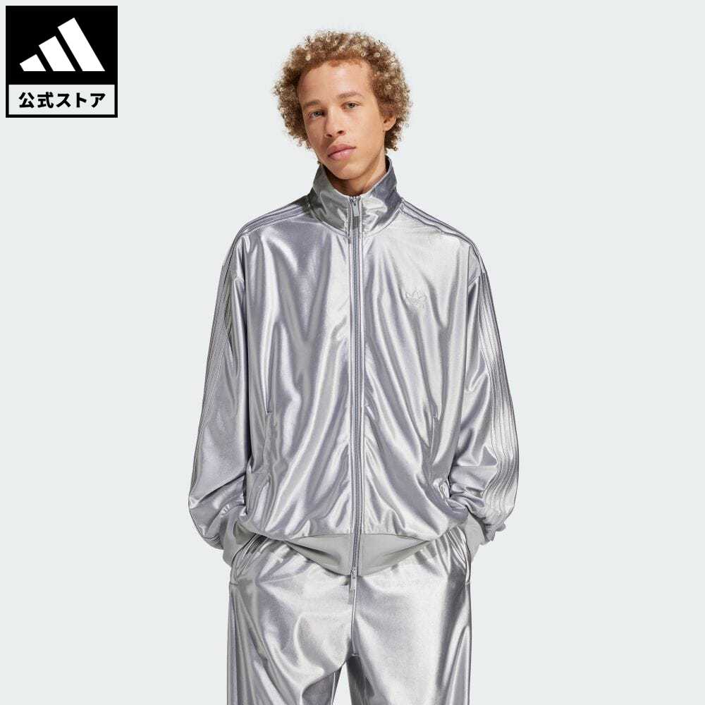 【公式】アディダス adidas 返品可 オーバーサイズ ファイヤーバード トラックトップ オリジナルス メンズ ウェア・服 トップス ジャージ グレー IT7450のサムネイル