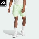 【公式】アディダス adidas 返品可 テニス テニス HEAT. RDY ショーツとインナーショーツのセット メンズ ウェア 服 ボトムス ショートパンツ 短パン 緑 グリーン IL7380 notp