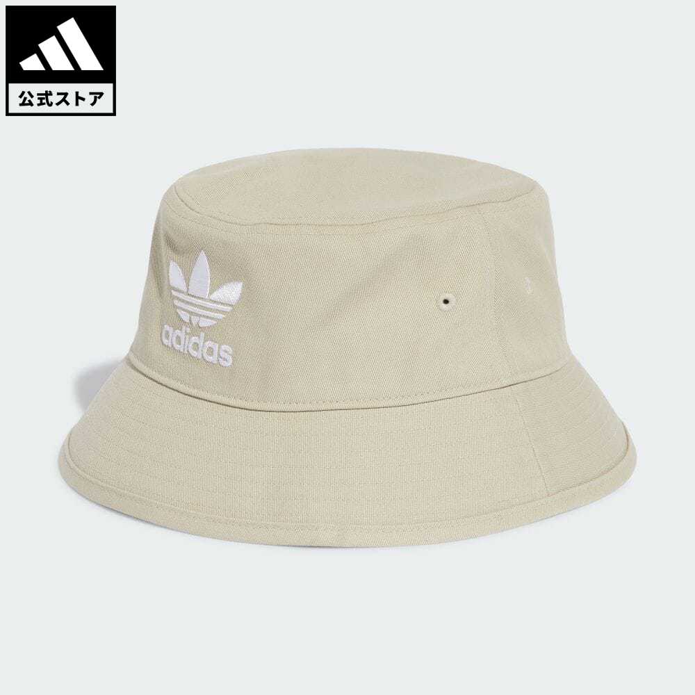 ブランドキャップ（メンズ） 【公式】アディダス adidas 返品可 オリジナルス ハット [BUCKET HAT CORE] オリジナルス メンズ レディース アクセサリー 帽子 バケットハット ベージュ IS4629