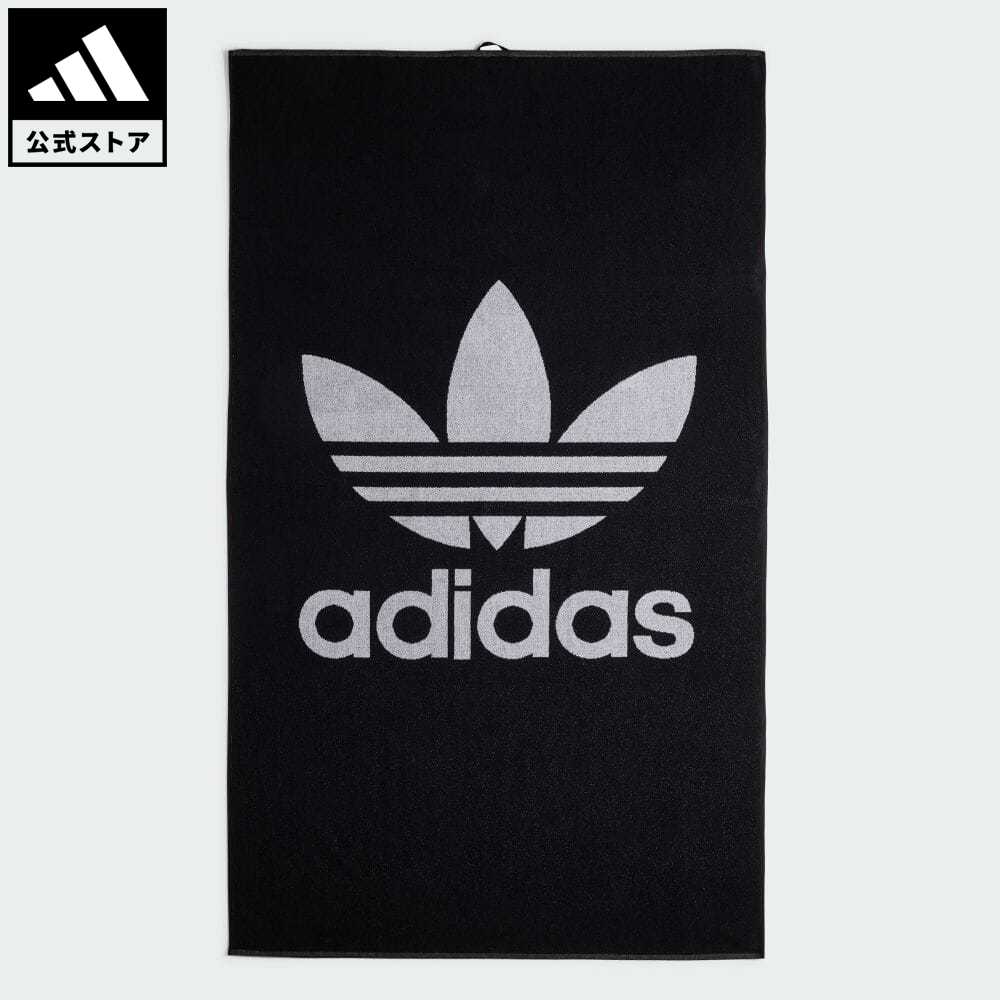 アディダス adidas 返品可 オリジナルス タオル XL オリジナルス メンズ レディース アクセサリー タオル 黒 ブラック IT7108 スポーツタオル