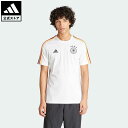 【公式】アディダス adidas 返品可 サッカー ドイツ DNA スリーストライプス 半袖Tシャツ メンズ ウェア 服 トップス Tシャツ 白 ホワイト IU2082 半袖 notp