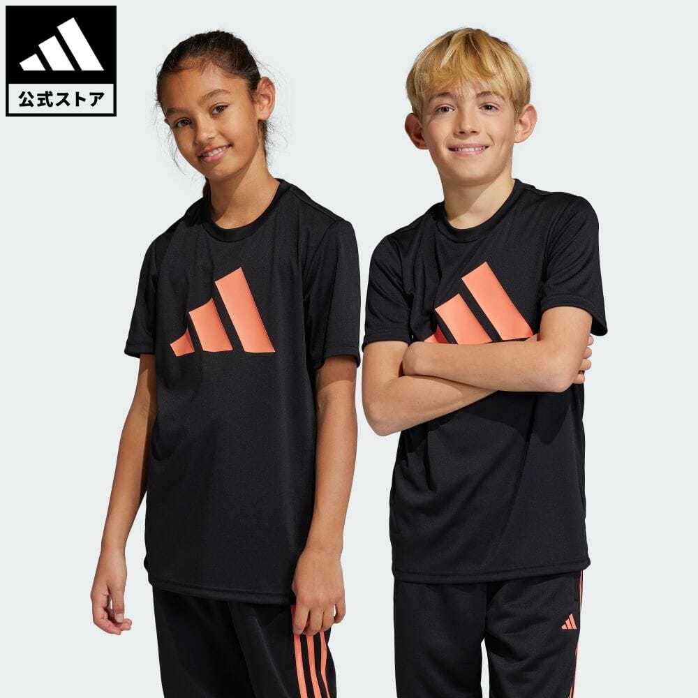 【公式】アディダス adidas 返品可 トレイン エッセンシャルズ AEROREADY ロゴ レギュラーフィット 半袖Tシャツ スポーツウェア キッズ／子供用 ウェア・服 トップス Tシャツ 黒 ブラック IC5662 半袖のサムネイル