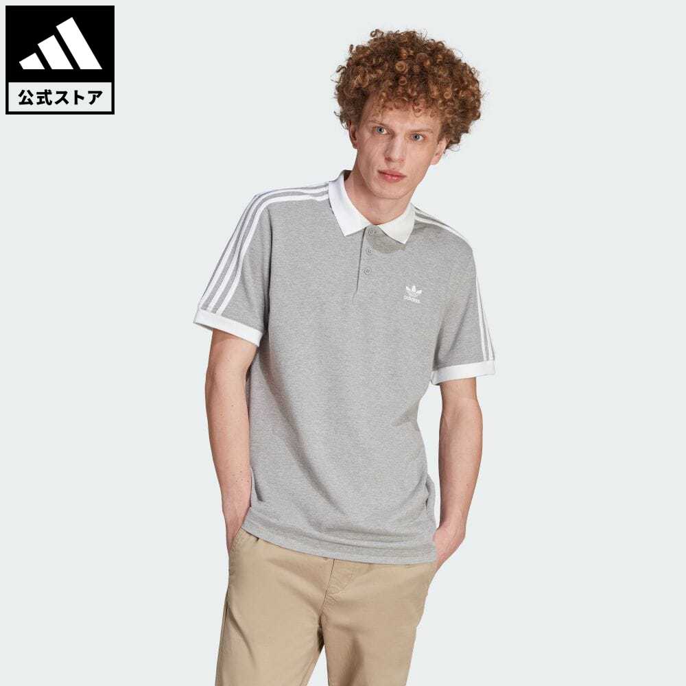 【1,000円OFFクーポン対象 6/4 20:00〜6/11 1:59】【公式】アディダス adidas 返品可 アディカラー クラシックス スリーストライプス ポロシャツ オリジナルス メンズ ウェア・服 トップス ポロシャツ グレー IL2502 父の日 p0604のサムネイル