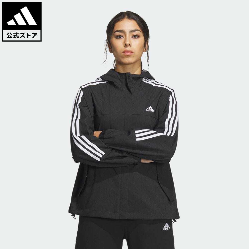 アディダス adidas 返品可 シーズナル スポーツウェア ルーズフィット デニムルック クロスジャケット スポーツウェア レディース ウェア・服 トップス ジャケット パーカー(フーディー) ジャージ 黒 ブラック IM8711 トレーナー 上着 p0517