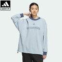 楽天adidas Online Shop 楽天市場店【公式】アディダス adidas 返品可 ワーディング オーバーサイズフィット スウェット スポーツウェア レディース ウェア・服 トップス スウェット（トレーナー） 青 ブルー IM8755 母の日