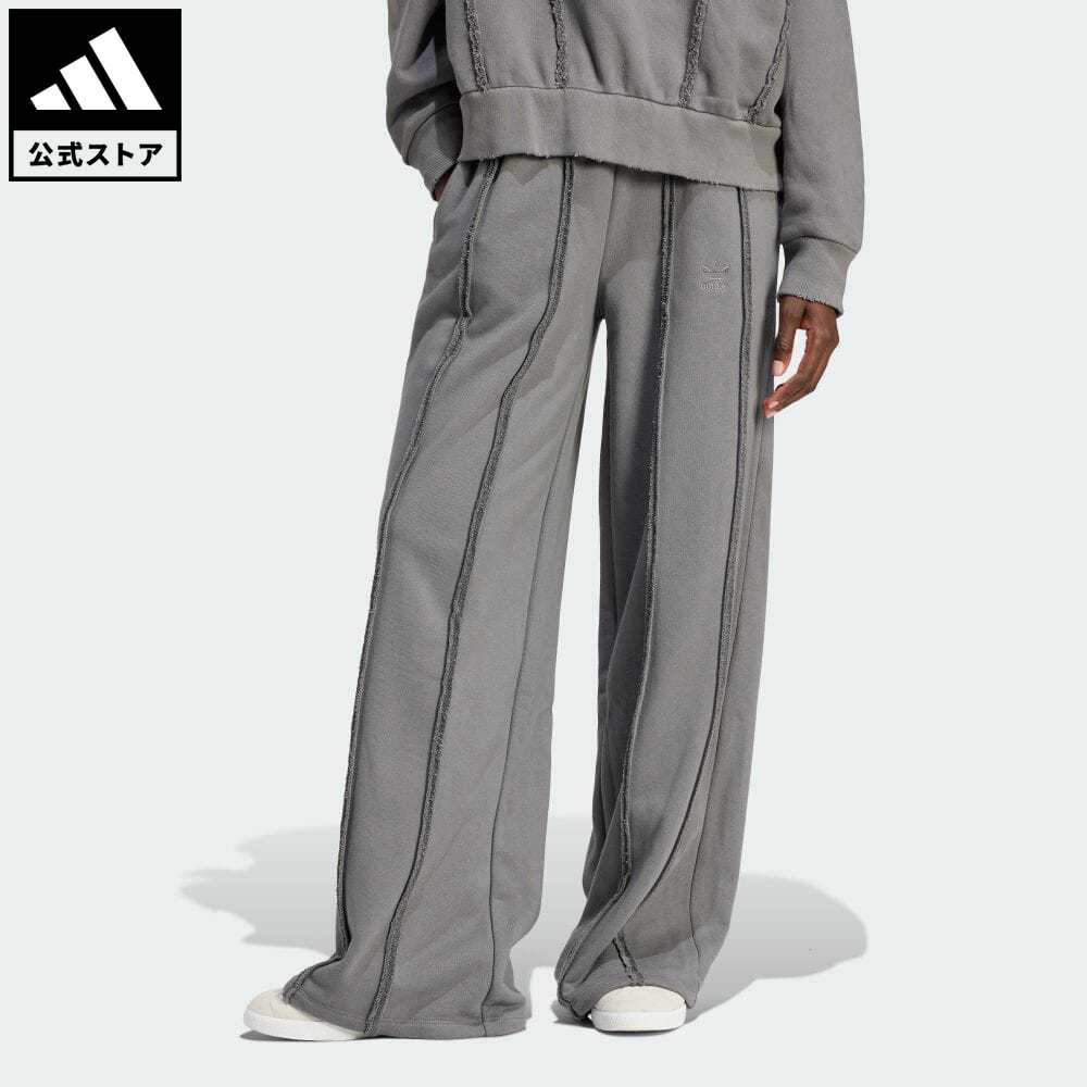 【公式】アディダス adidas 返品可 ディストレスト スウェットパンツ オリジナルス レディース ウェア 服 ボトムス ジャージ パンツ グレー IY9020 下 p0517