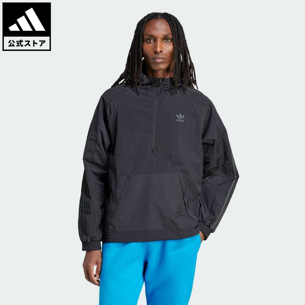 【20%OFFクーポン対象 5/17 10:00〜5/20 23:59】【公式】アディダス adidas 返品可 アノラック オリジナルス メンズ ウェア・服 アウター ジャケット 黒 ブラック IZ3284 p0517