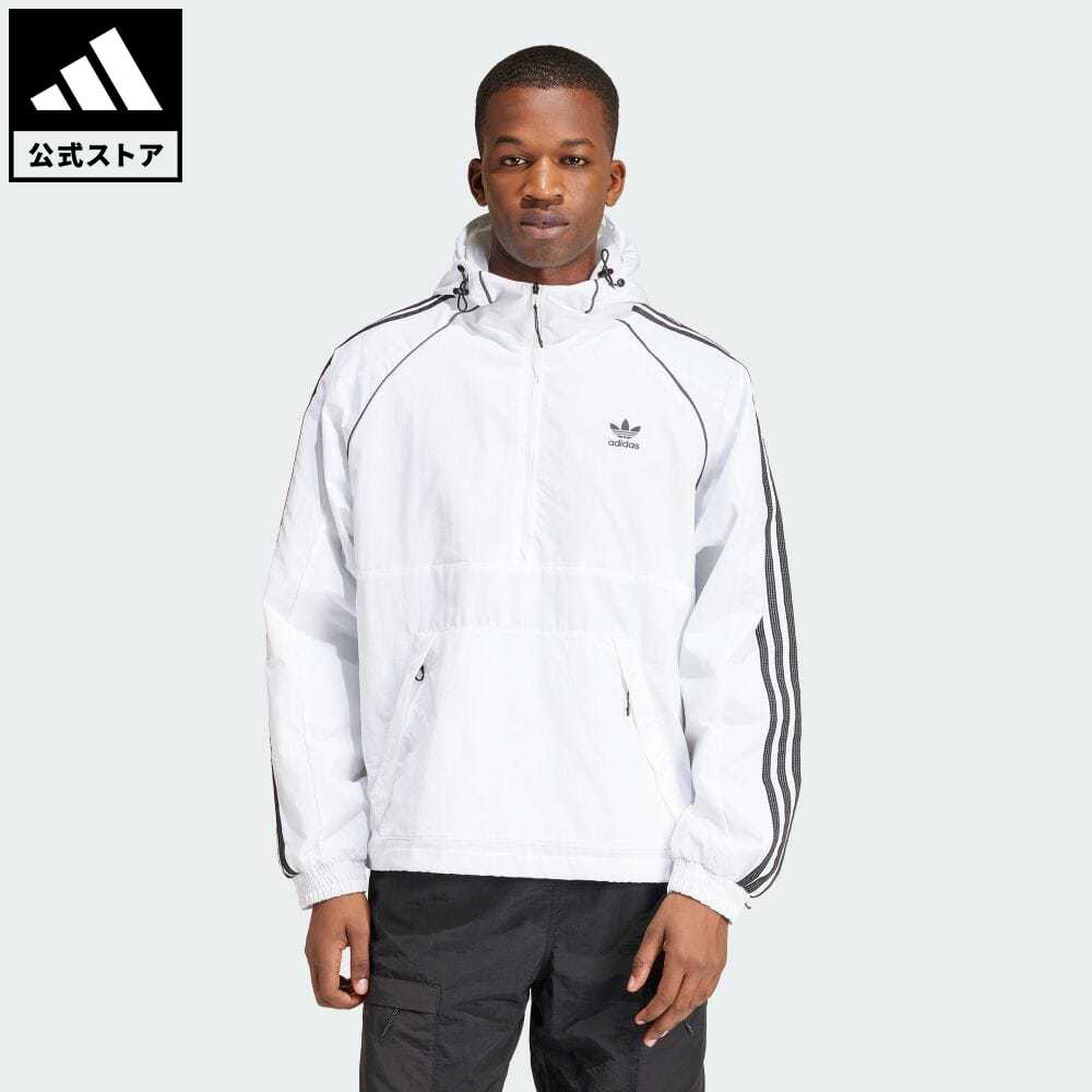 アディダス adidas 返品可 アノラック オリジナルス メンズ ウェア・服 アウター ジャケット 白 ホワイト IZ3285 p0604