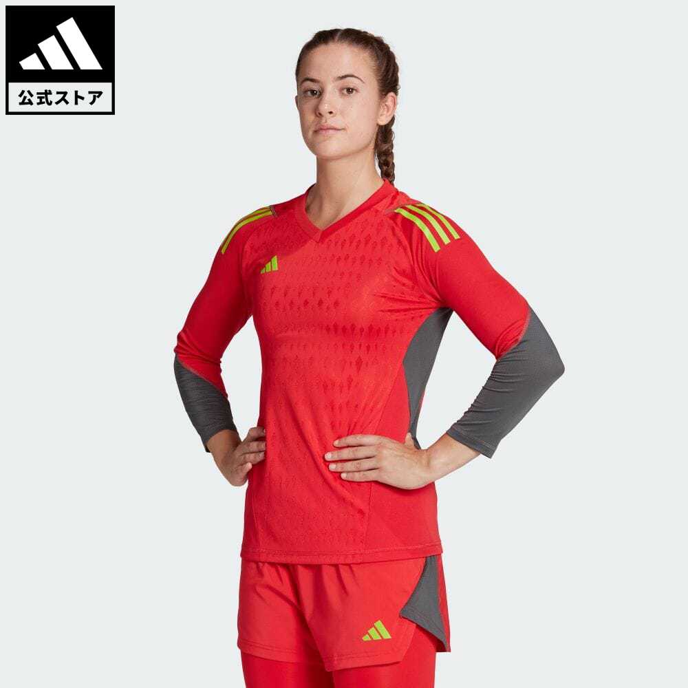 【公式】アディダス adidas 返品可 サッカー ティロ 23 Pro 長袖 ゴールキーパー ジャージー レディース ウェア・服 トップス ユニフォーム 赤 レッド HR9773