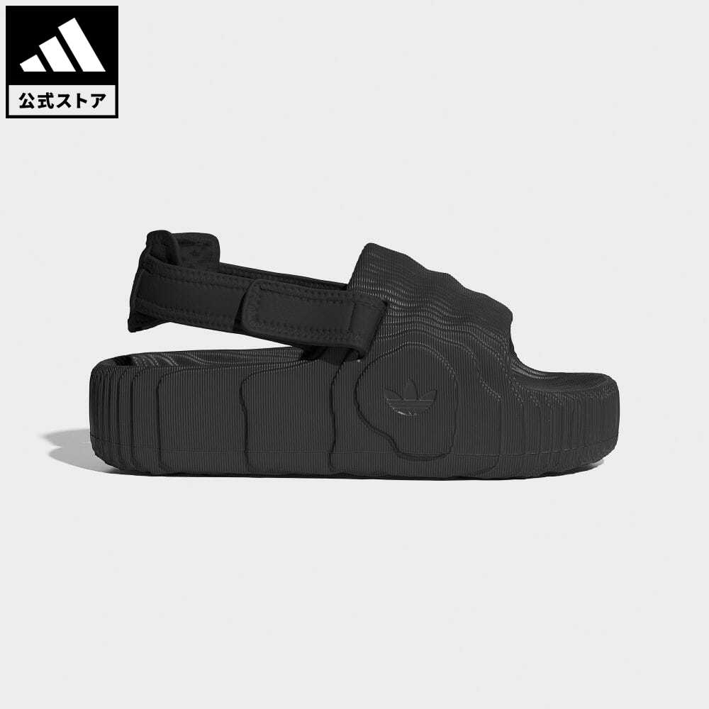 【公式】アディダス adidas 返品可 アディレッタ 22 XLG サンダル / Adilette 22 XLG Slides オリジナルス メンズ レディース シューズ・靴 サンダル スポーツサンダル 黒 ブラック IE5649 厚…