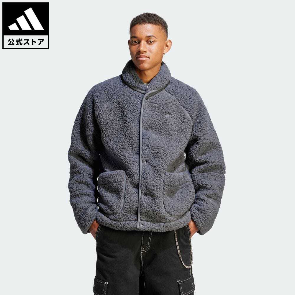 【20 OFFクーポン対象 5/9 10:00〜5/13 23:59】【公式】アディダス adidas 返品可 アディダス アドベンチャー ポーラーフリース ジャケット オリジナルス メンズ ウェア 服 アウター ジャケット グレー IJ0716