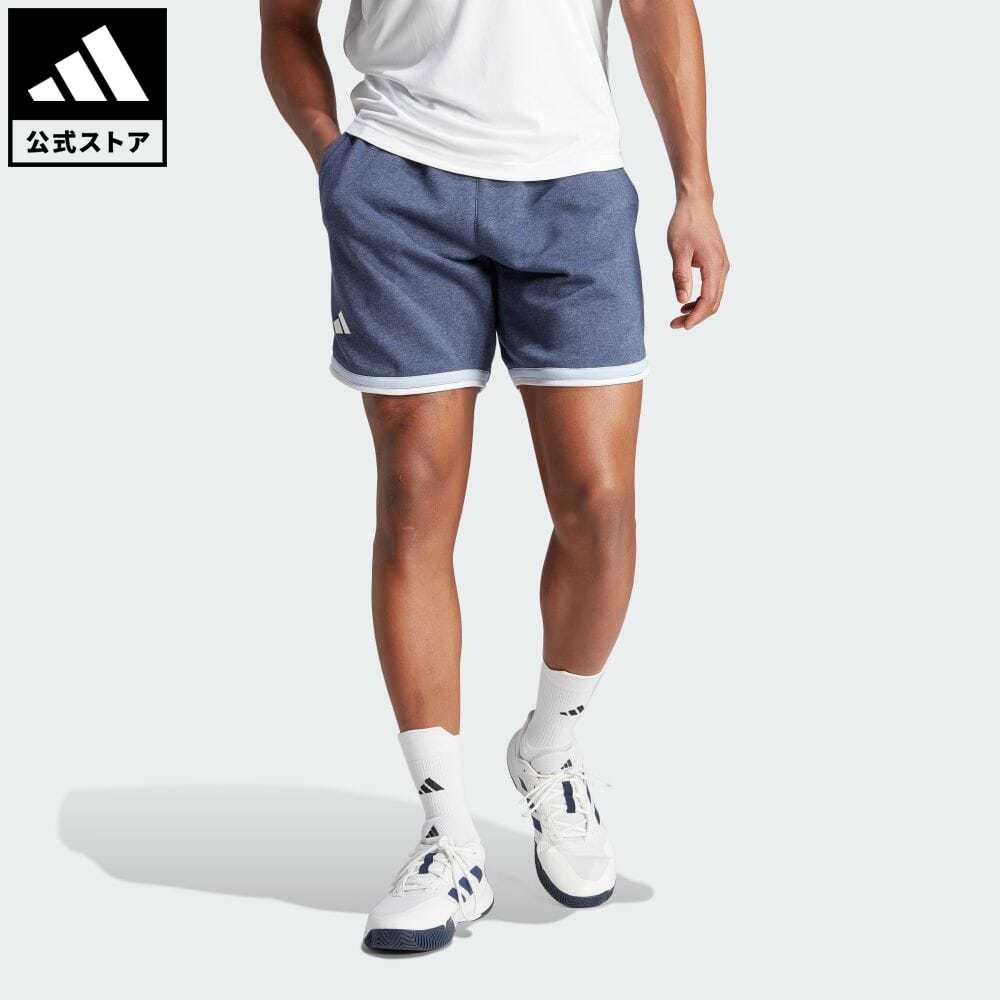 【公式】アディダス adidas 返品可 テニス クラブハウス クラシック フレンチテリー プレミアムショーツ メンズ ウェア・服 ボトムス スウェット（トレーナー） ショートパンツ・短パン 青 ブルー IJ4858 スウェット 1