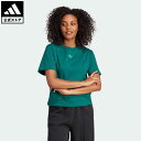 アディダス Tシャツ レディース 【公式】アディダス adidas 返品可 アディダス オリジナルス × ハローキティ 半袖Tシャツ オリジナルス レディース ウェア・服 トップス Tシャツ 緑 グリーン IK6566 半袖