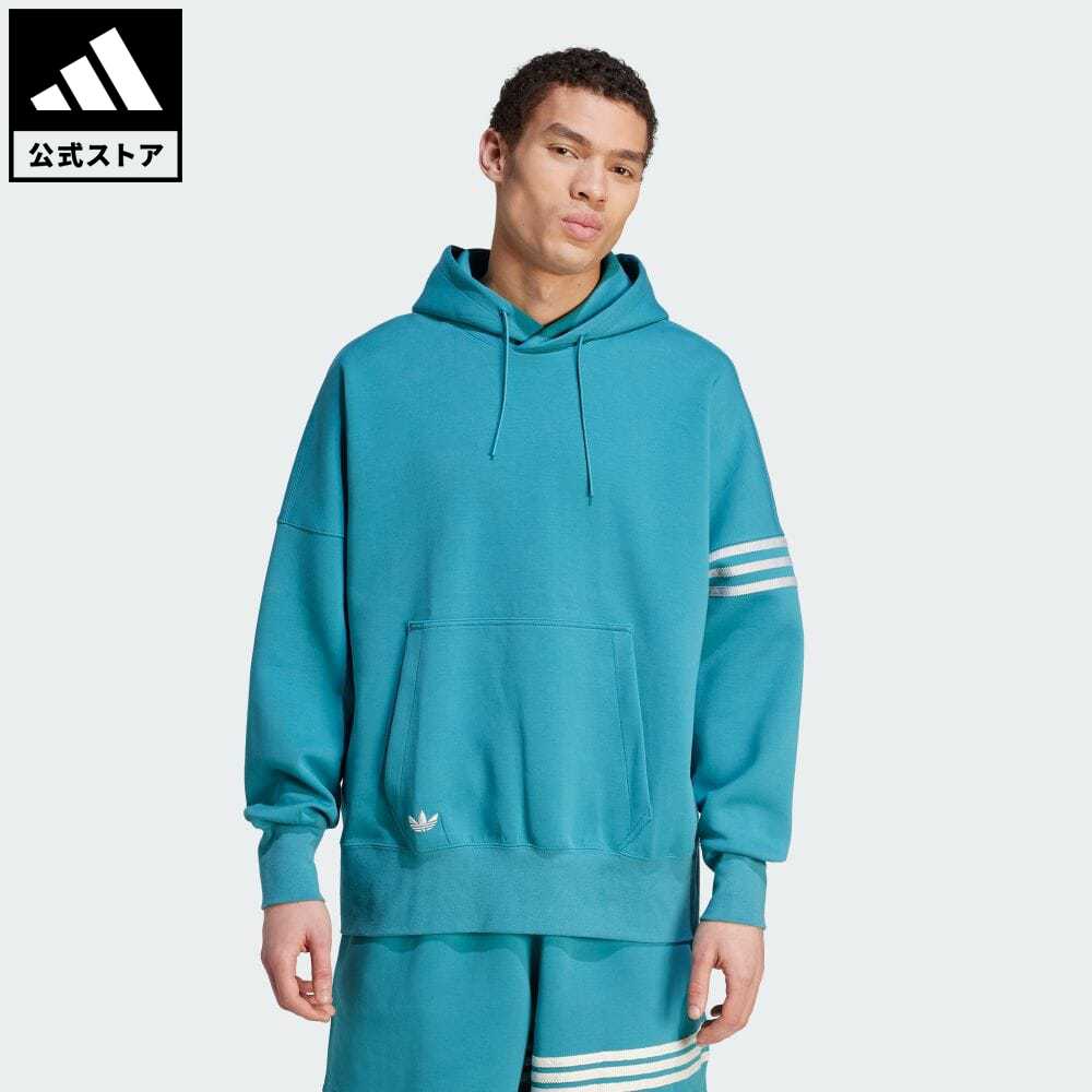 【20 OFFクーポン対象 5/17 10:00〜5/20 23:59】【公式】アディダス adidas 返品可 アディカラー Neuclassics パーカー オリジナルス メンズ ウェア 服 トップス パーカー(フーディー) スウェット（トレーナー） 青 ブルー IL2515 トレーナー p0517