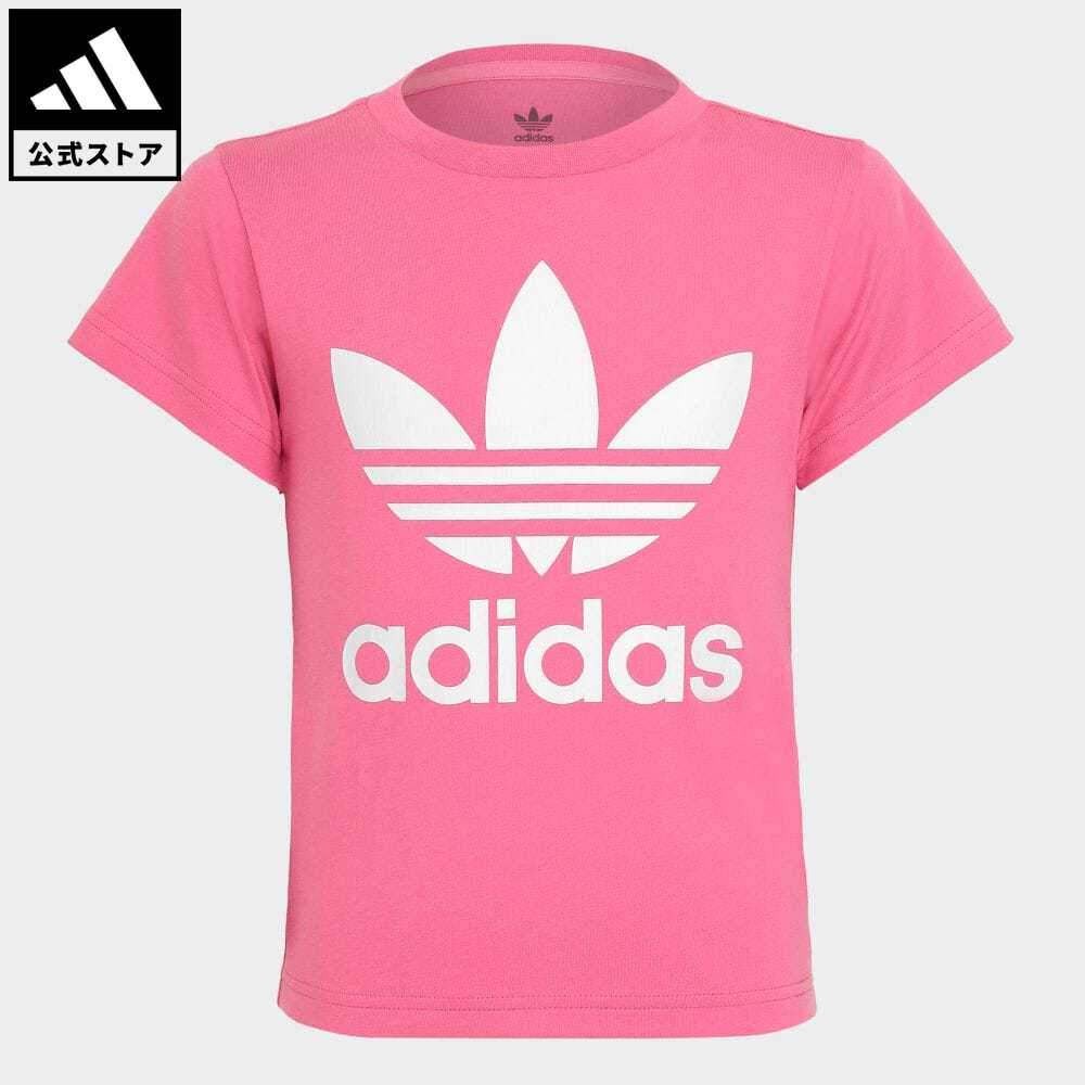 アディダス adidas 返品可 TREFOIL TEE オリジナルス キッズ／子供用 ウェア・服 トップス Tシャツ ピンク IR6886 半袖 p0517