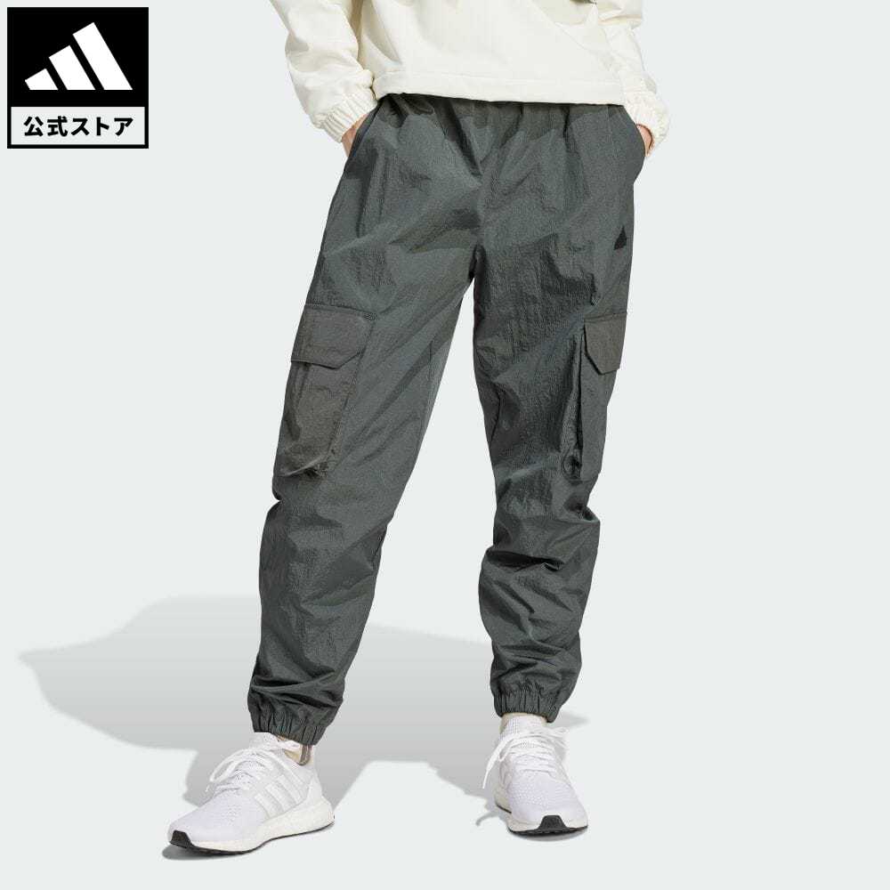 【公式】アディダス adidas 返品可 シティ エスケープ カーゴパンツ スポーツウェア レディース ウェア 服 ボトムス パンツ 緑 グリーン IS3018 母の日