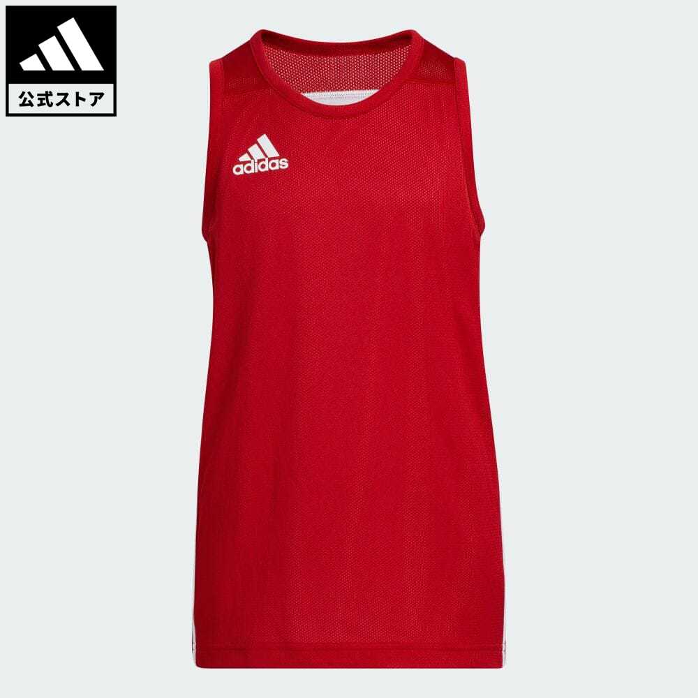 【公式】アディダス adidas 返品可 バスケットボール 子供用 3G スピード リバーシブル ジャージー [3G Speed Reversible Jersey] メンズ レディース ウェア・服 トップス ユニフォーム 赤 レッド DY6622