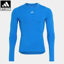 【公式】アディダス adidas 返品可 サッカー テックフィット AEROREADY 長袖Tシャツ メンズ ウェア・服 トップス Tシャツ 青 ブルー HP0625 ロンt