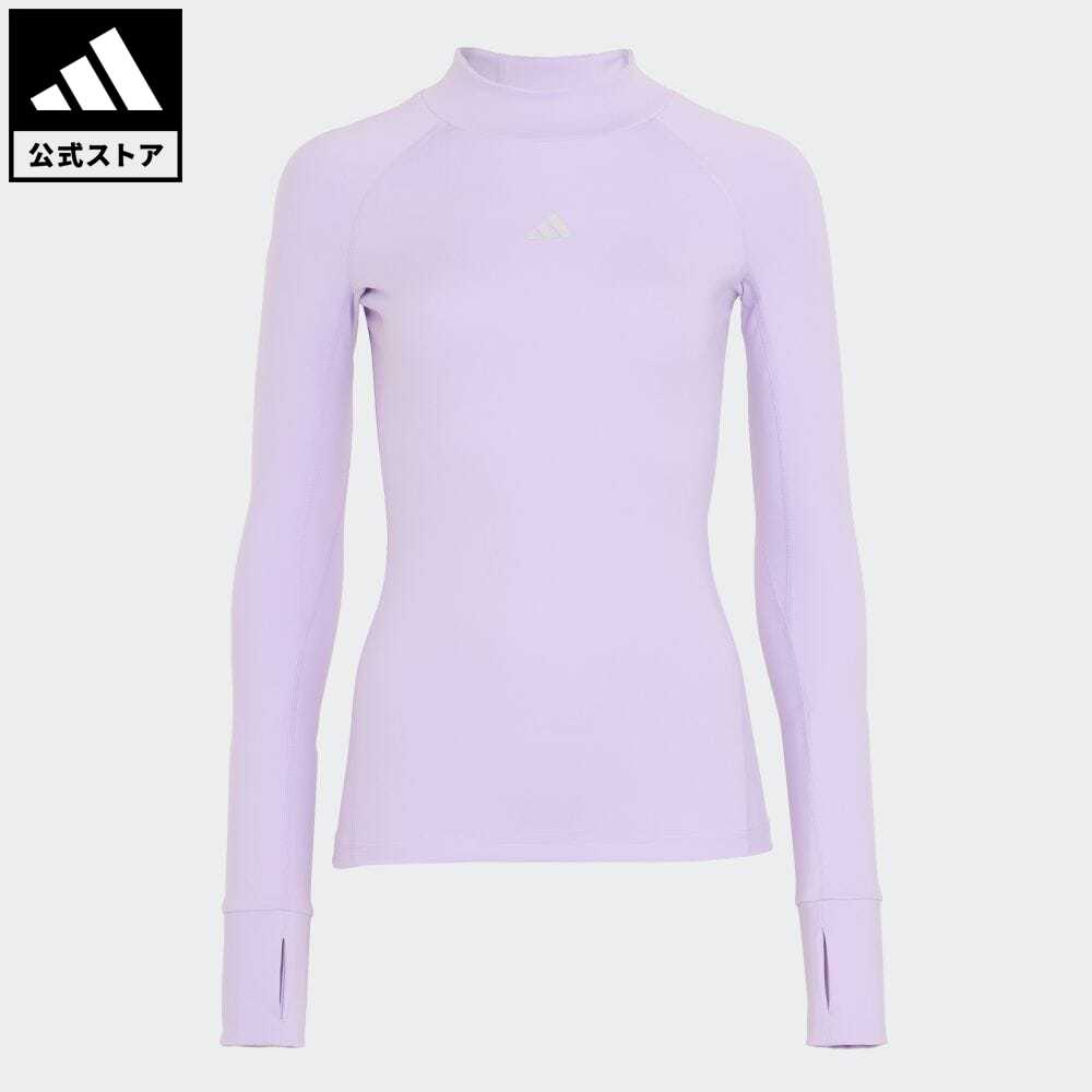 【公式】アディダス adidas 返品可 サッカー TF WARM LS T W レディース ウェア・服 トップス Tシャツ 紫 パープル IA2018 ロンt