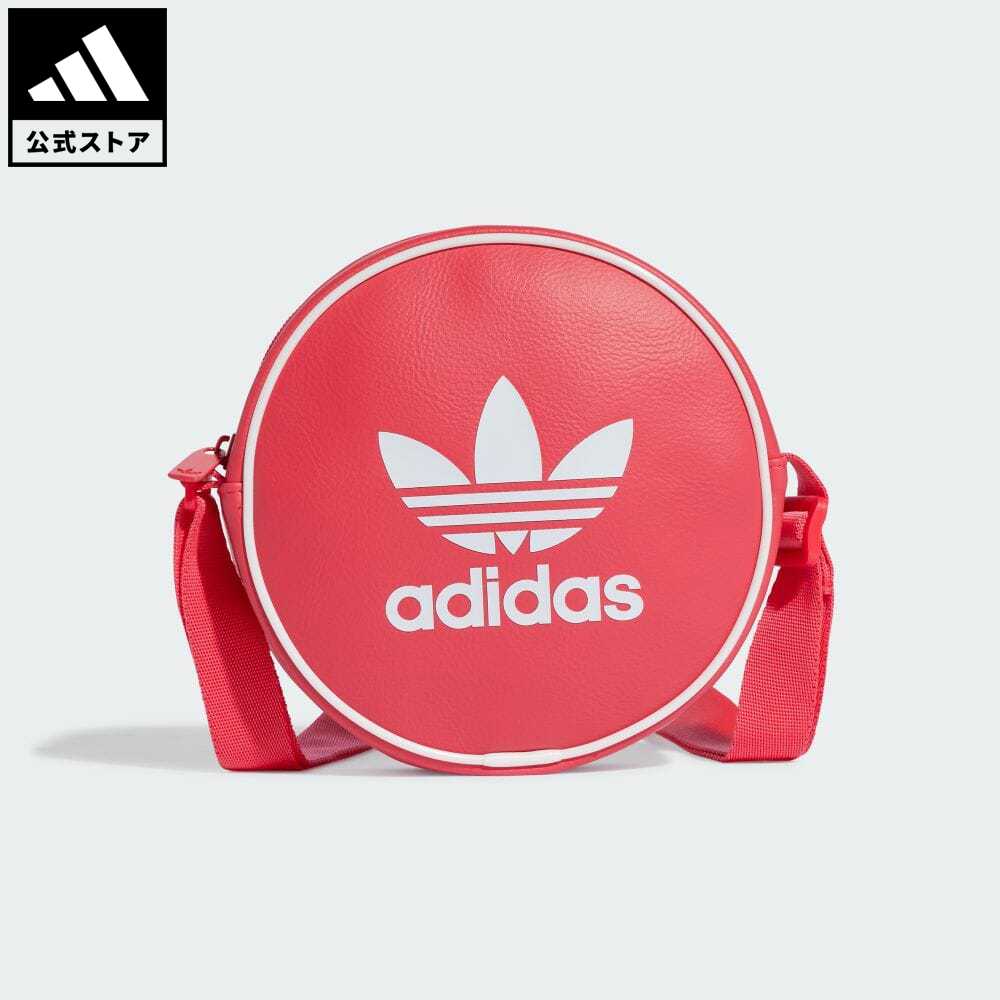 【公式】アディダス adidas 返品可 アディカラー クラシック ラウンドバッグ オリジナルス メンズ レディース アクセサリー バッグ カバン ショルダーバッグ ピンク IS4548