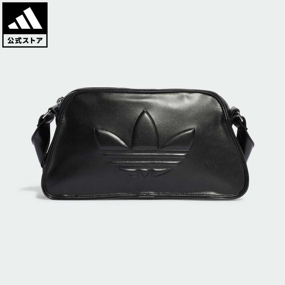 楽天adidas Online Shop 楽天市場店【1,000円OFFクーポン対象 6/4 20:00〜6/11 1:59】【公式】アディダス adidas 返品可 ポリウレタン エンボス トレフォイル ショルダーバッグ オリジナルス レディース アクセサリー バッグ・カバン ショルダーバッグ 黒 ブラック IT7380 p0604