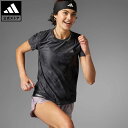 【公式】アディダス adidas 返品可 ランニング Ultimateadidas 総柄プリント 半袖Tシャツ レディース ウェア 服 トップス Tシャツ グレー IN0630 ランニングウェア 半袖