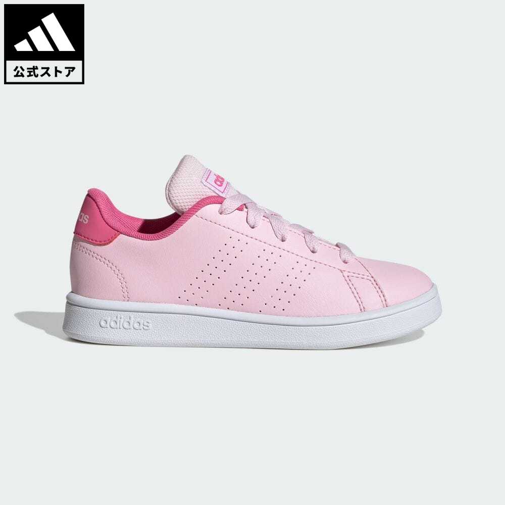 楽天adidas Online Shop 楽天市場店【公式】アディダス adidas 返品可 アドバンコート ライフスタイル レース / AdvanCourt Lifestyle Lace スポーツウェア キッズ／子供用 シューズ・靴 スニーカー ピンク IE2701 テニスシューズ ローカット p0517