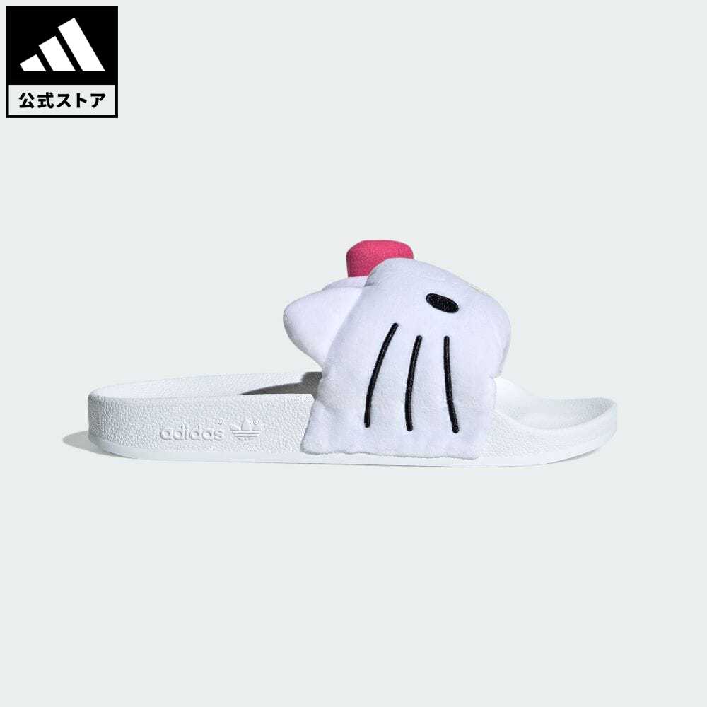 【公式】アディダス adidas 返品可 adidas Originals × Hello Kitty アディレッタ サンダル / adidas Originals × Hello Kitty Adilette Slides オリジナルス メンズ レディース シューズ 靴 サンダル Slide / スライド 白 ホワイト IG8419