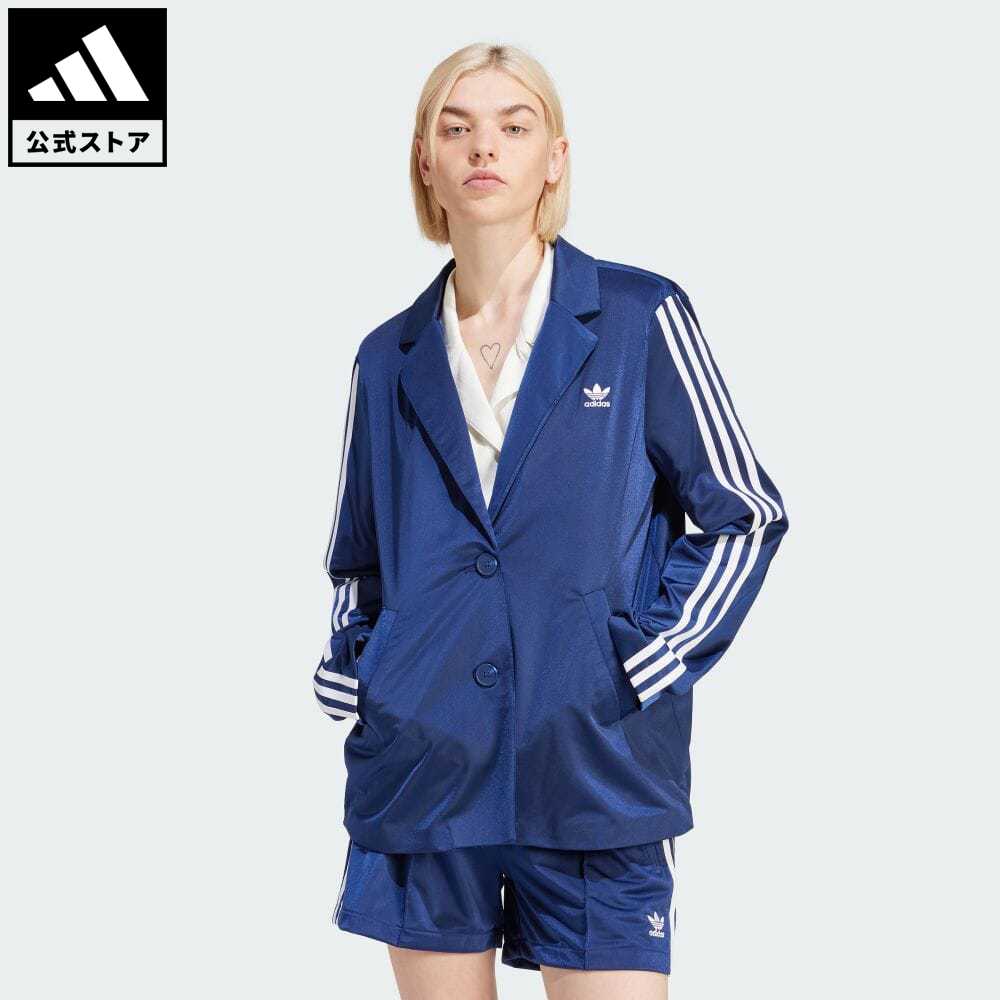 【公式】アディダス adidas 返品可 アディカラー クラシックス スリーストライプスブレザー オリジナルス レディース ウェア・服 その他ウェア 青 ブルー IN8415 p0517