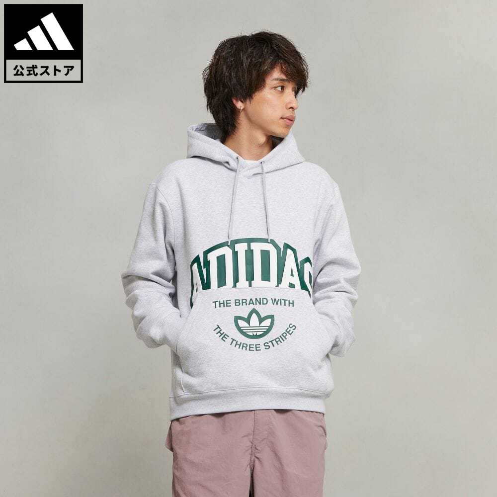 【30%OFF 9/19-9/25】【公式】アディダス adidas 返品可 VRCT パーカー オリジナルス メンズ ウェア・服 トップス パーカー(フーディー) スウェット（トレーナー） グレー IS2928 トレーナー p0919のサムネイル