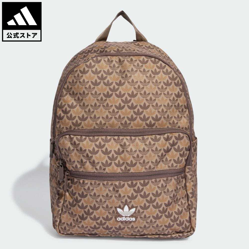 【公式】アディダス adidas 返品可 モノグラム バックパック オリジナルス メンズ レディース アクセサリー バッグ・カバン バックパック/リュックサック ブラウン IU0010 リュック 父の日