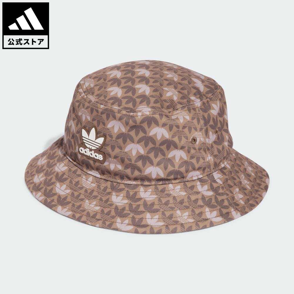 アディダス キャップ メンズ 【公式】アディダス adidas 返品可 モノグラム バケットハット オリジナルス メンズ レディース アクセサリー 帽子 バケットハット ブラウン IU0044 父の日 p0524