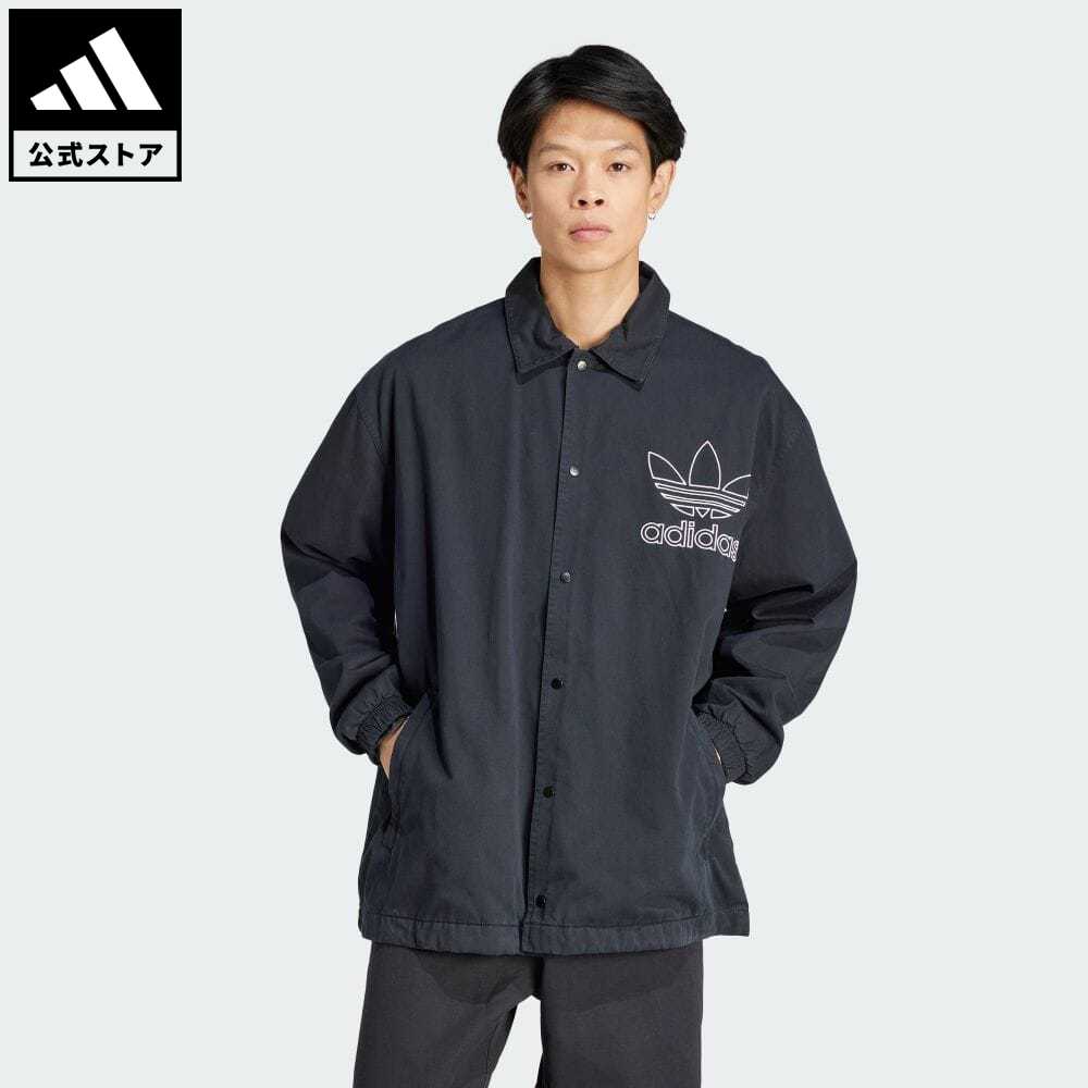 【公式】アディダス adidas 返品可 アディカラー アウトライン トレフォイルジャケット オリジナルス メンズ ウェア・服 アウター ジャケット 黒 ブラック IU2371 上着