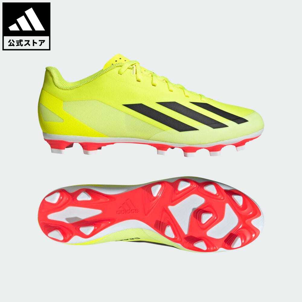 シューズ 【公式】アディダス adidas 返品可 サッカー エックス クレイジーファスト CLUB FxG / 各種グランド対応 / X Crazyfast Club FxG メンズ レディース シューズ・靴 スパイク イエロー IG0618 サッカースパイク p0524