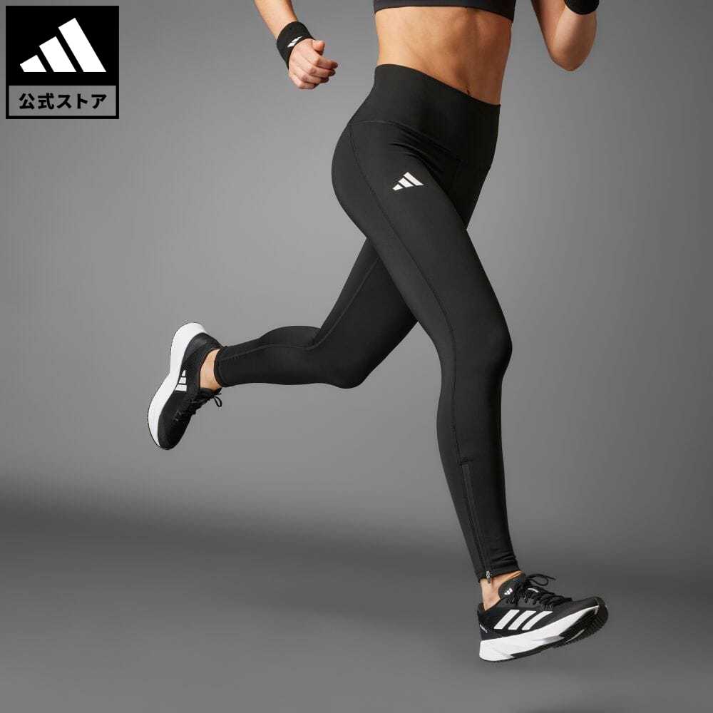 アディダス 【公式】アディダス adidas 返品可 ランニング アディゼロ エッセンシャルズ フルレングス レギンス レディース ウェア・服 ボトムス タイツ・レギンス 黒 ブラック IP3085 ランニングウェア スポーツウェア レギンス