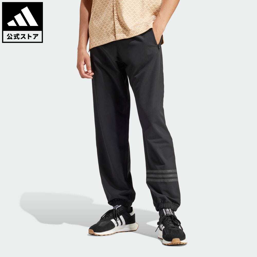 アディダス adidas 返品可 ストリート Neuclassics トラックパンツ オリジナルス メンズ ウェア・服 ボトムス ジャージ パンツ 黒 ブラック IP1040 下