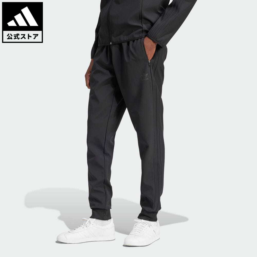 【1,000円OFFクーポン対象 6/4 20:00〜6/11 1:59】【公式】アディダス adidas 返品可 SST ボンデッドトラックパンツ（ジャージ） オリジナルス メンズ ウェア・服 ボトムス ジャージ パンツ 黒 ブラック IM9880 下 父の日 p0609