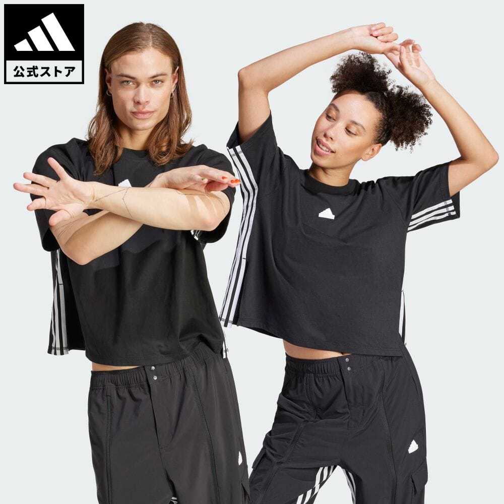 【公式】アディダス adidas 返品可 エクスプレス オールジェンダー 抗菌Tシャツ スポーツウェア レディース ウェア 服 トップス Tシャツ 黒 ブラック IN1818 半袖