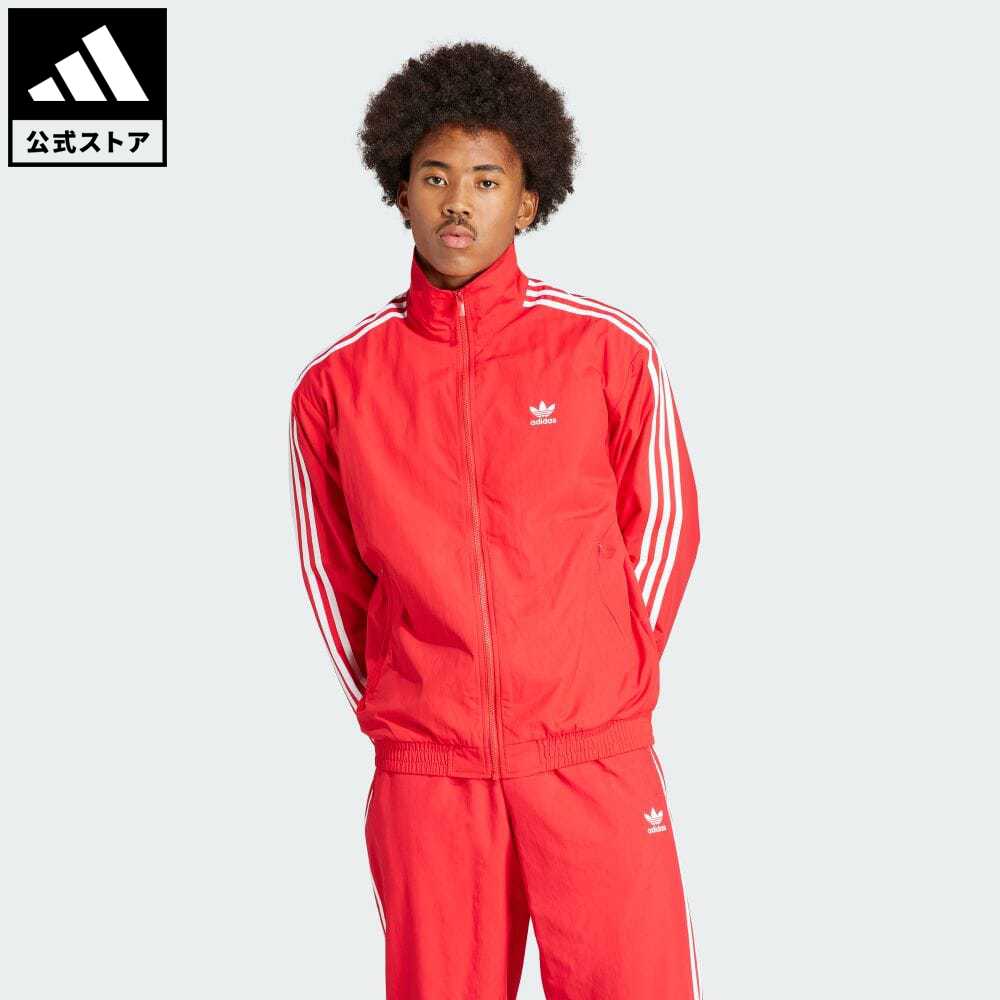 【公式】アディダス adidas 返品可 アディカラー ウーブン ファイヤーバード トラックトップ（ジャージ） オリジナルス メンズ ウェア 服 トップス ジャージ 赤 レッド IT2495 上着 p0517 父の日