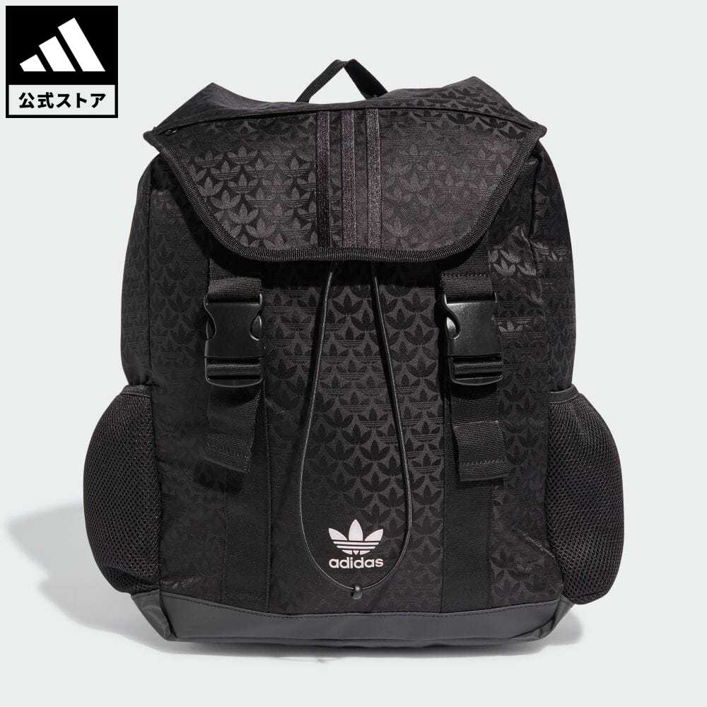 【1,000円OFFクーポン対象 6/4 20:00〜6/11 1:59】【公式】アディダス adidas 返品可 トレフォイル モノグラム ジャカード バックパック オリジナルス レディース アクセサリー バッグ・カバン バックパック/リュックサック 黒 ブラック IT7353 リュック p0604のサムネイル