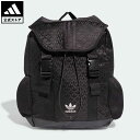 【公式】アディダス adidas 返品可 トレフォイル モノグラム ジャカード バックパック オリジナルス レディース アクセサリー バッグ・カバン バックパック/リュックサック 黒 ブラック IT7353 リュック 母の日